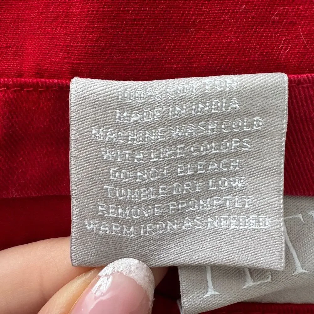 Fete Buffet Napkins Red Cotton 2 Pieces